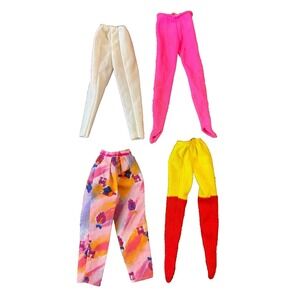Vintage Barbie Doll Clothes Lot 1980s 1990s Pants Pink Stirrup Western Benetton